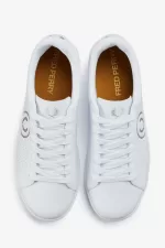 Fred Perry B721 Men’s Tennis Shoes White Black VDGPU3294