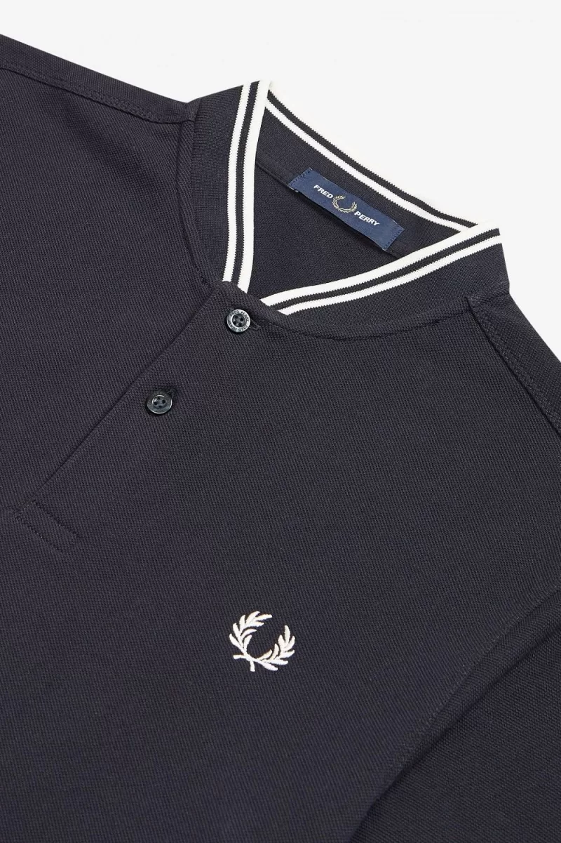 Fred Perry Bomber Collar Men’s Polo Shirt Navy NFCXL3701 Fred Perry Bomber Collar Men’s Polo Shirt Navy NFCXL3701