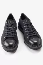 Fred Perry Canvas Monkey Men’s Plimsolls Black OURSI8475