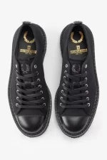Fred Perry Canvas Monkey Men’s Plimsolls Black OURSI8475