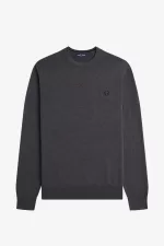 Fred Perry Classic Crew Neck Men’s Jumper Dark Grey Marl ARXDU3759