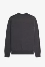 Fred Perry Classic Crew Neck Men’s Jumper Dark Grey Marl ARXDU3759