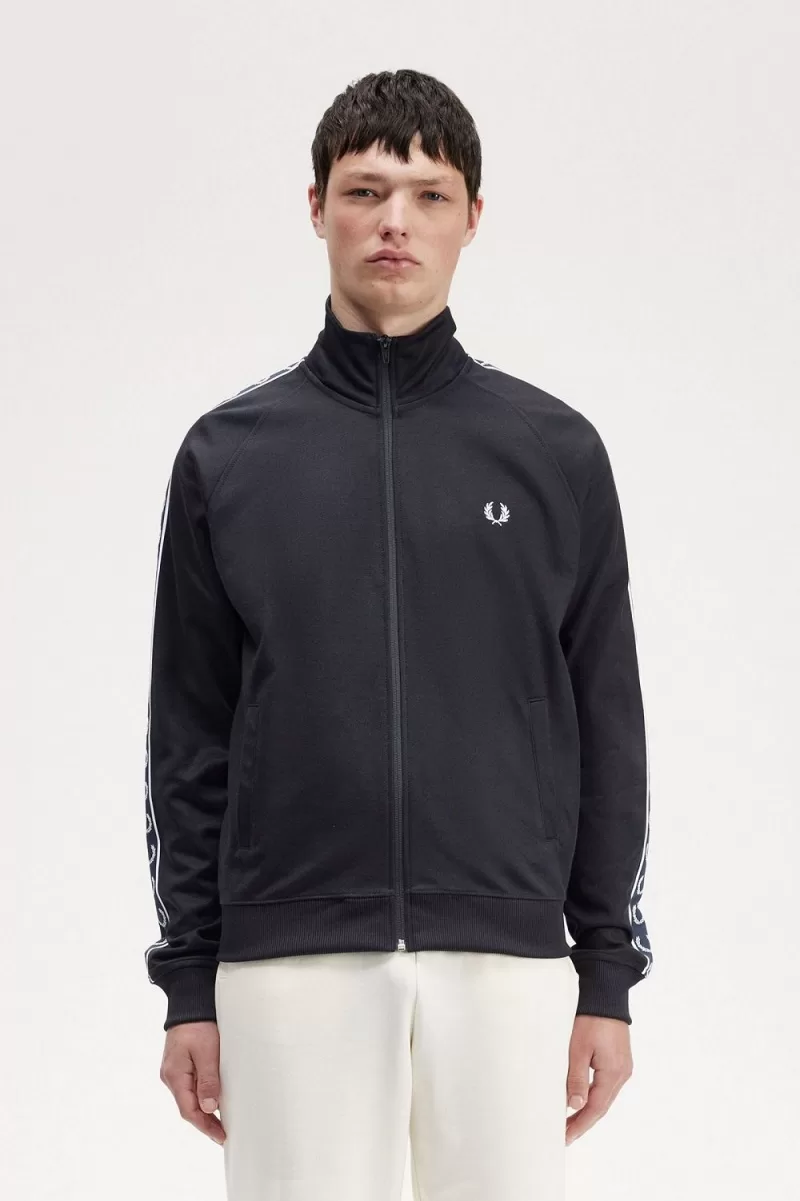 Fred Perry Contrast Tape Men’s Track Jackets Navy Navy EYZSJ5862 Fred Perry Contrast Tape Men’s Track Jackets Navy Navy EYZSJ5862