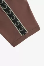 Fred Perry Contrast Tape Ringer Men’s T-Shirt Dark Red Warm Grey YJOEB7359