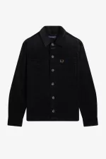 Fred Perry Cord Men’s Shirt Black ZLURK1798