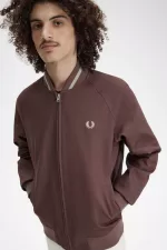 Fred Perry Corduroy Tennis Bomber Men’s Jackets Dark Red LWXJZ0861