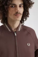 Fred Perry Corduroy Tennis Bomber Men’s Jackets Dark Red LWXJZ0861