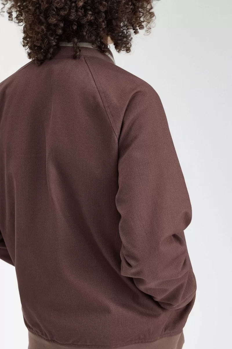 Fred Perry Corduroy Tennis Bomber Men’s Jackets Dark Red LWXJZ0861