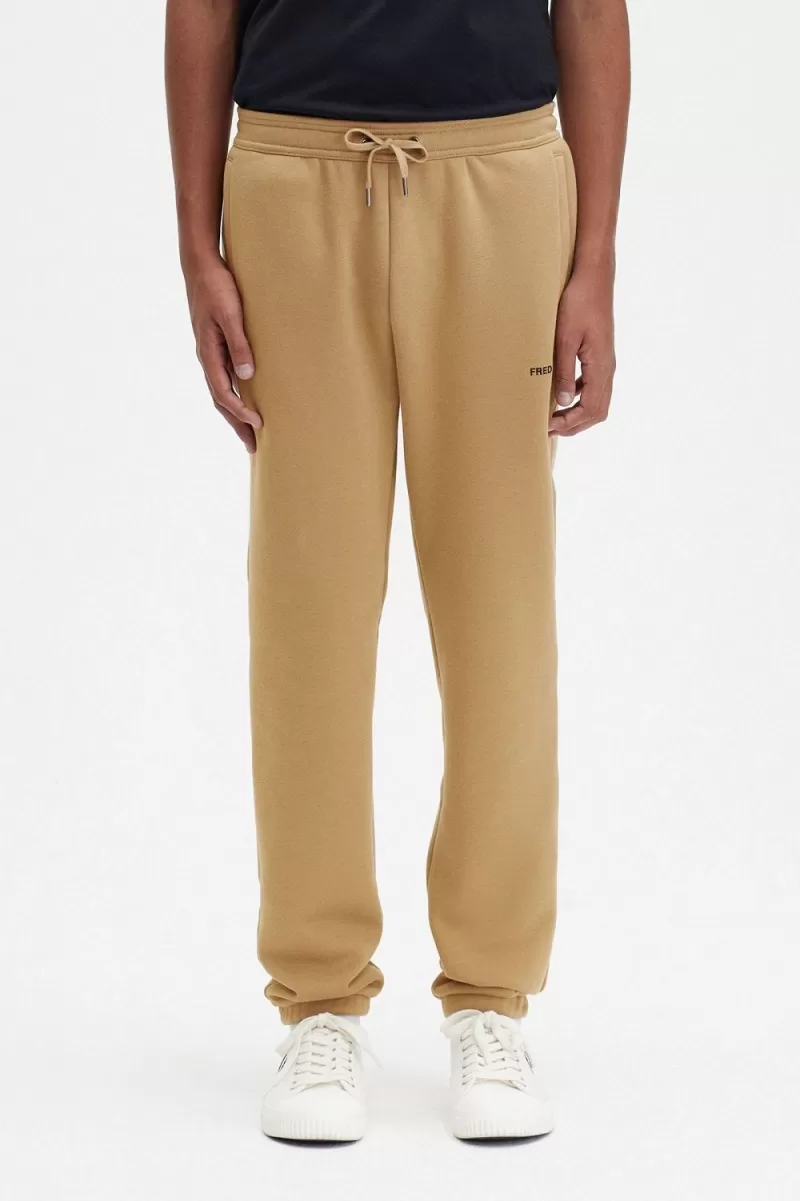 Fred Perry Embroidered Sweat Men’s Pants Green TUDZJ1673 Fred Perry Embroidered Sweat Men’s Pants Green TUDZJ1673