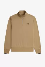 Fred Perry Half Zip Men’s Sweatshirts Green ADNVE2380
