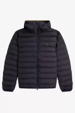 Fred Perry Hooded Insulated Men’s Jackets Navy FXPYE9652