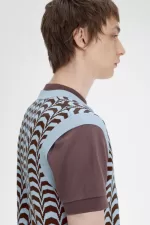 Fred Perry Jacquard Men’s Tanks Turquoise FYPQD6412