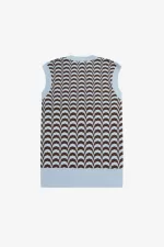 Fred Perry Jacquard Men’s Tanks Turquoise FYPQD6412