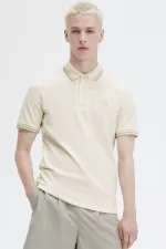 Fred Perry M12 Men’s Shirt Beige Oatmeal Oatmeal TGUOK2197