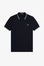 Fred Perry M3600 Men’s Shirt Navy Soft Blue Silver Blue FOZDN5063