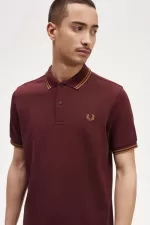 Fred Perry M3600 Men’s Shirt Oxblood Brown MRNCS2985