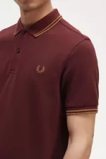Fred Perry M3600 Men’s Shirt Oxblood Brown MRNCS2985