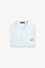 Fred Perry M6000 Men’s Shirt Light Aqua Midnight Blue OWXLT3682