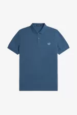 Fred Perry M6000 Men’s Shirt Midnight Blue Light Aqua RICFJ8761