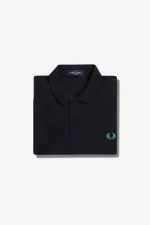Fred Perry M6000 Men’s Shirt Navy Deep Mint HWQRN8309