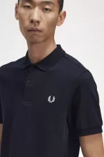 Fred Perry M6000 Men’s Shirt Navy Snow White WPVRF3872