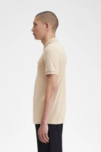 Fred Perry M6000 Men’s Shirt Oatmeal Black YGPEL1324