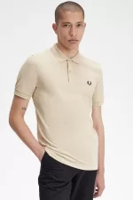 Fred Perry M6000 Men’s Shirt Oatmeal Black YGPEL1324