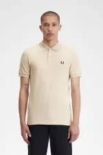 Fred Perry M6000 Men’s Shirt Oatmeal Black YGPEL1324