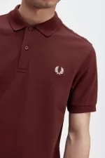 Fred Perry M6000 Men’s Shirt Oxblood Beige NASLZ3109