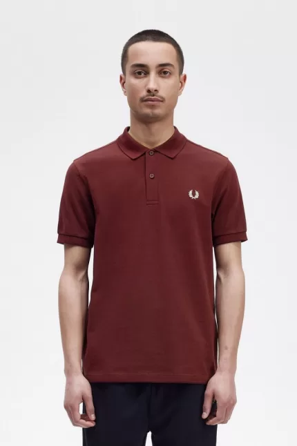 Fred Perry M6000 Men’s Shirt Oxblood Beige NASLZ3109