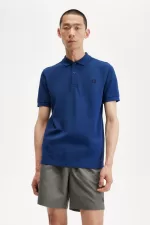 Fred Perry M6000 Men’s Shirt Shaded Cobalt Navy HQIYZ2805