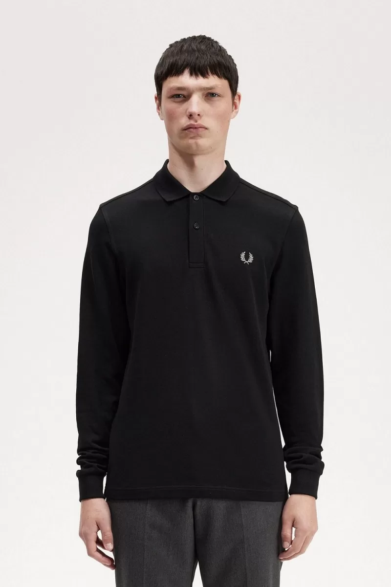 Fred Perry M6006 Men’s Shirt Black Chrome KXFNP0872 Fred Perry M6006 Men’s Shirt Black Chrome KXFNP0872