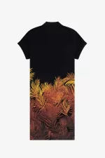 Fred Perry Palm Print Piqué Women’s Dress Black AGOWR8546
