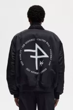 Fred Perry Printed Flight Men’s Jackets Black TCFGD3802