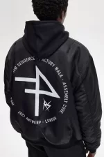 Fred Perry Printed Flight Men’s Jackets Black TCFGD3802