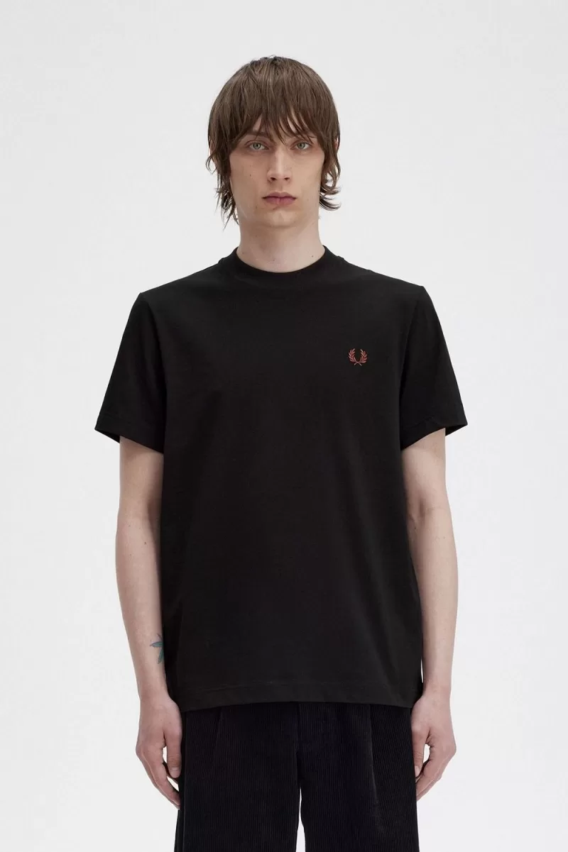 Fred Perry Rave Graphic Mens TShirt Blac 239 ZOOM - Fred Perry Rave Graphic Men's T-Shirt Black UKLOP7869