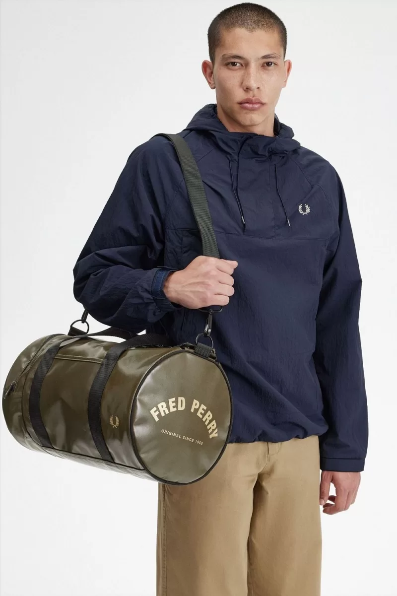 Fred Perry Tonal Barrel Men’s Bags Uniform Green Gold ICVSR5946 Fred Perry Tonal Barrel Men’s Bags Uniform Green Gold ICVSR5946