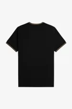 Fred Perry Twin Tipped Men’s T-Shirt Black Green Brown JLIVD0639