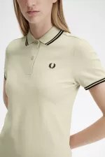 Fred Perry Twin Tipped Shirt Women’s Dress Oatmeal EVXCI7520